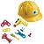 Kit Ferramentas Brinquedo Oficina Capacete Amarelo 9 Peças - Imagem 3