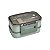 Marmita Dieta 2 Andares 1400ml Travas Divisoria Talheres - Imagem 13