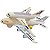 AVIAO BATE E VOLTA DUPLO 3D LIGHT A380 C/SOM E LUZ A PILHA P&D IMPEX - Imagem 7