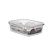 Pote de Vidro Marmita Tampa Hermetico Retangular 1040ml - Imagem 1