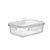 Pote de Vidro Marmita Tampa Hermetico Retangular 1040ml - Imagem 13