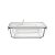 Pote de Vidro Marmita Tampa Hermetico Retangular 1040ml - Imagem 7