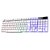 Teclado Gamer Rise Mode G1 Led Rainbow, Branco - RM-TG-01-FW - Imagem 1