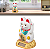 Manekineko Gato da Sorte energia Solar Dourado japonês - Imagem 3