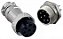 Conector Mike GX20 Plug  Soctk 8 Pinos - Imagem 1