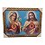 Quadro Decorativo Sagrado Coração De Jesus e Maria Azul 35x45cm - Imagem 1