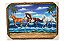 Quadro Decorativo Três Cavalos 50x70cm Paisagem Pinturas - Imagem 1