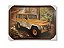 Quadro Decorativo Carro Rural Willys Amarelo Retro 50x70 Cm - Imagem 1