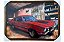 Quadro Decorativo Retrô Carro Maverick Vermelho 50x70cm Mold - Imagem 1