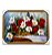Quadro Decorativo Flores Brancas e Vermelhas No Cesto 50x70 - Imagem 1