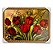 Quadro Decorativo Tema Flor Rosas Vermelhas Moldurado 50x70 - Imagem 1