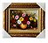 Quadro Decorativo Tema Flores Rosas e Amarelas Moldura 30x40 - Imagem 1
