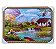 Quadro Decorativo Pesca Pai e Filho Paisagem 50x70 Moldurado - Imagem 1