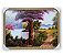 Quadro Decorativo Árvore Ipê Roxo Paisagem 50x70 Moldurado - Imagem 1