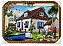 Quadro Decorativo Imagem Casa Praia Canoa Paisagem 50x70cm - Imagem 1