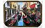 Quadro Decorativo Tema Veneza Barcos Moldurado 50x70cm - Imagem 1