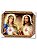 Quadro Sagrado Coracao De Jesus e Maria Decorativo 30x40cm - Imagem 1