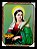 Quadro Santa Luzia Decorativo Grande 70x50cm - Imagem 1