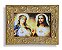 Quadro Sagrado Coração de Jesus e Maria Com Vidro 20x15 - Imagem 1