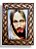 Quadro Face de Jesus Cristo com Vidro Decorativo 20x15 - Imagem 1
