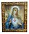 Quadro Sagrado Coração De Maria Decorativo Resinado 25x30 - Imagem 1