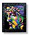 Quadro Face de Cristo Abstrato Decorativo Resinado 25x30 - Imagem 1