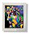 Quadro Decorativo Face de Cristo Abstrato Resinado 25x30 - Imagem 1