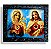 Quadro Sagrado Coração De Jesus e Maria Resinado 25x30 - Imagem 1