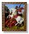 Quadro São Jorge Decorativo Parede Resinado 25x30 - Imagem 1