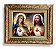 Quadro Sagrado Coração De Jesus e Maria Resinado 57x47 - Imagem 1