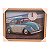 Quadro Relógio Carro Antigo Fusca Azul 35x45Cm Decorativo - Imagem 1