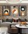 Quadros Decorativos Trio Geométrico 53x73 Caixa Alta Vidro - Imagem 1