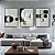 Quadros Decorativos Trio Geométrico 53x73 Caixa Alta Vidro - Imagem 1