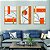 Quadros Decorativos Trio Geométrico 53x73 Caixa Alta Vidro - Imagem 1