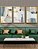 Quadros Decorativos Trio Geométrico 53x73 Caixa Alta Vidro - Imagem 1
