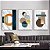 Quadros Decorativos Trio Geométrico 53x73 Caixa Alta Vidro - Imagem 1