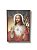 Quadro Decorativo Sagrado coração de Jesus 50x70cm Caixa Alta Marrom - Imagem 1