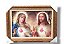 Quadro Decorativo sagrado coração de Jesus e Maria Divino 50x70 Luxo - Imagem 1