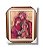 Quadro Decorativo Sagrada Família Bizantino Ícone  30x40 Luxo com Vidro - Imagem 1