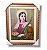 Quadro Santa Luzia Decorativo De Parede 35x45 Luxo C/ Vidro - Imagem 1
