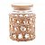 Porta Mantimentos de Vidro com Sisal e Tampa de Madeira 750ml - Wolff - Imagem 1