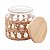 Porta Mantimentos de Vidro com Sisal e Tampa de Madeira 520ml - Wolff - Imagem 3