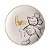 Prato Sobremesa Cerâmica 20cm Mickey Love Kids - Imagem 1