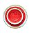 Conjunto Prato de Sobremesa Frutas Modernas + Bowl Melancia Artesanal - Imagem 1