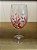 Taça de Cristal Pintada a Mão - 580ml Rosa - Imagem 1