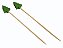Palitos Aperitivo Decorado Natal Árvore com 50 unidades - 12cm Verde - Imagem 1