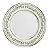 Conjunto com 6 Pratos de Sobremesa Classic Christmas Filete Ouro Natal - 21cm - Imagem 1