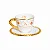 Conjunto 6 Xícaras Café Christmas Toys com Ouro Natal - 100ml - Imagem 2