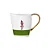 Leiteira Verde com Filete Ouro Boca de Leão - 460ml - Imagem 1
