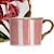 Conjunto Xícara de Café com Pires Orquidee Rosa - 4 Unidades - Imagem 3